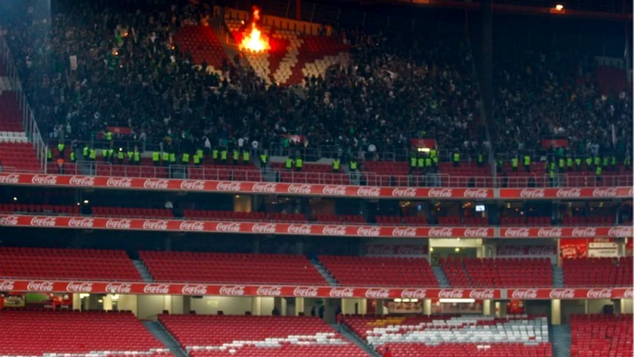 Amendă RECORD din cauza suporterilor! Sporting trebuie să plătească peste 350.000 de euro pentru daunele provocate de fani la meciul cu Benfica