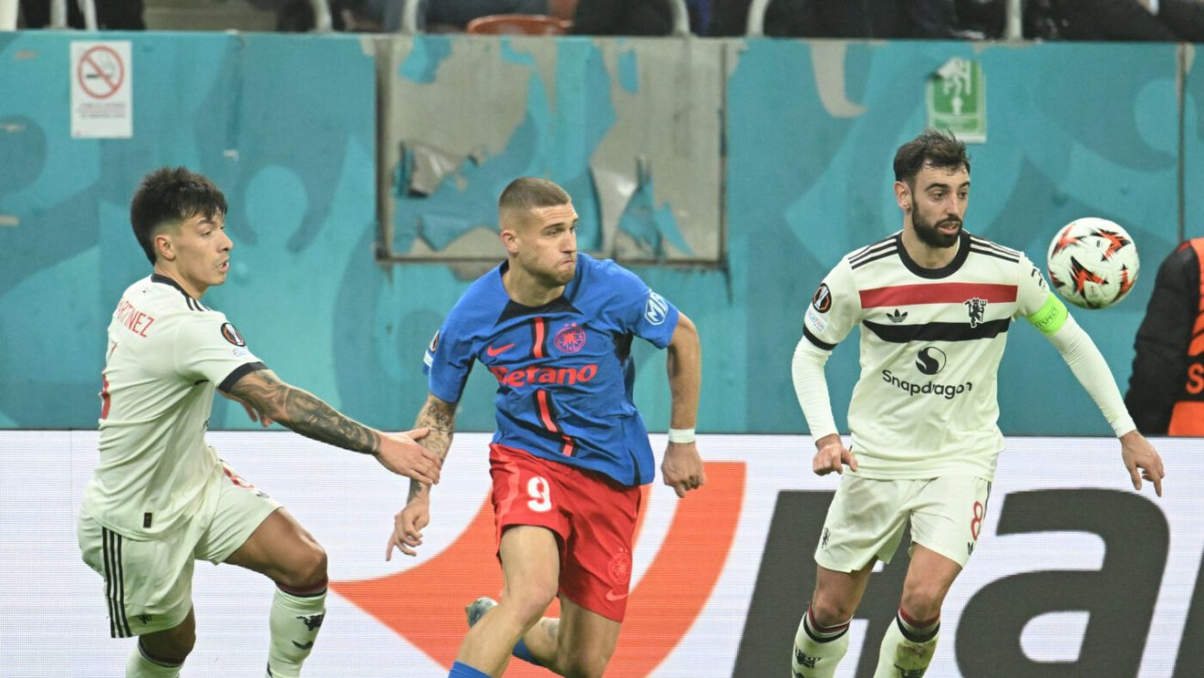 Şutul de 15.000.000 de euro! Daniel Bîrligea, execuție de Champions League: a zguduit transversala în FCSB - Manchester United