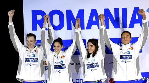 România a câștigat medalia de argint în proba de ștafetă combinată 4×100 m liber la Mondialele de Înot din Peru! Vlad Stancu, bronz la 800 metri