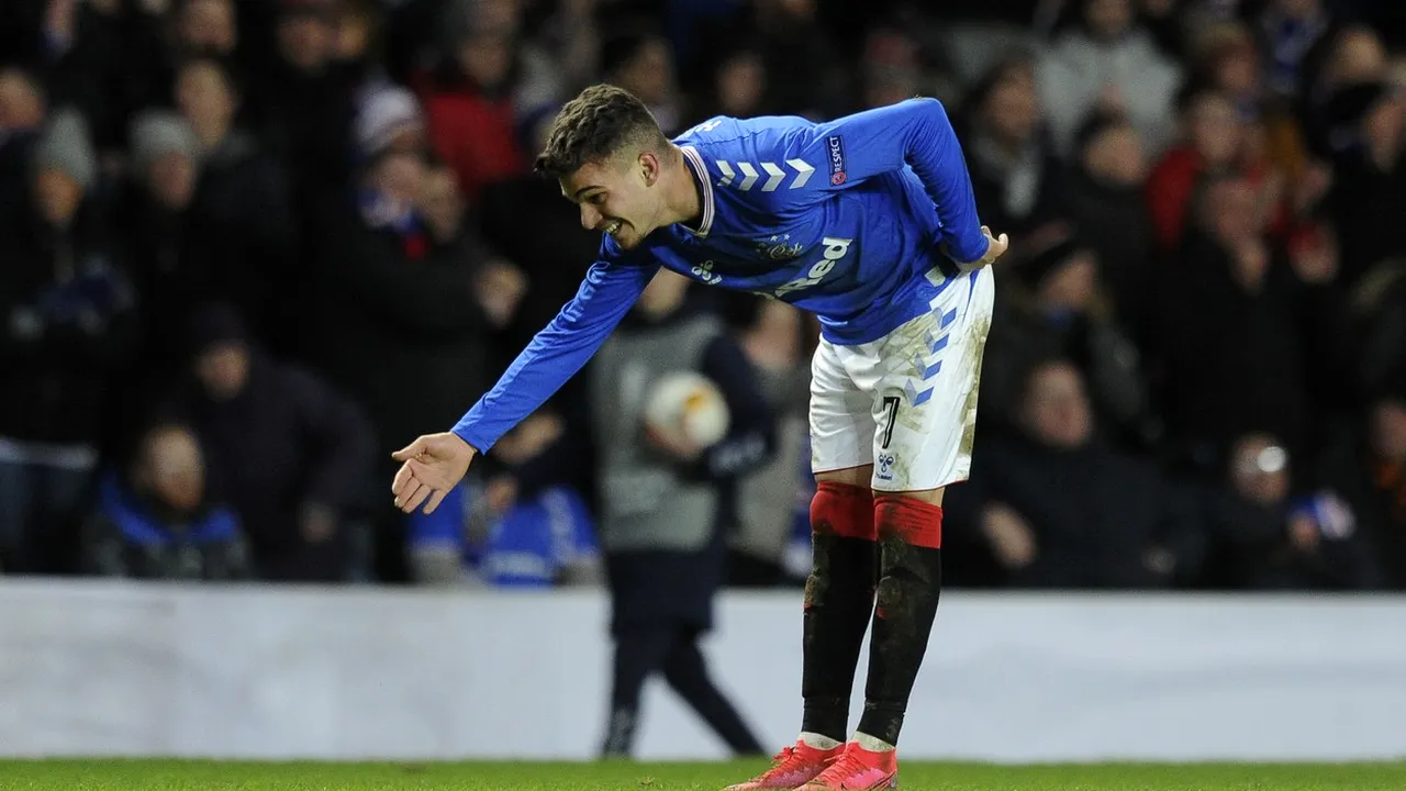 Ianis Hagi, în echipa ideală din Europa League! | FOTO Românul e într-o formație cu Pau Lopez și Godin, după seara de vis pe care a avut-o în tricoul lui Rangers