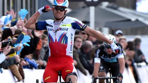 VIDEO | Regele primăverii. Alexander Kristoff a câștigat și Scheldeprijs și a devenit primul ciclist din istorie cu victorie în același an în Cele Trei Zile de la De Panne, Turul Flandrei și Scheldeprijs. Căzătură groaznică în pluton