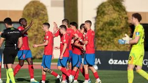 Ce nu s-a văzut în meciul FCSB - HSV. Presa din Germania a scris despre conflictul de la finalul meciului, când fotbalistul a fost ținut cu greu de colegi să nu sară la bătaie