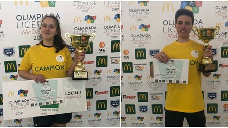 VIDEO | Olimpiada Liceelor McDonald's, ediția 2019, și-a aflat campionii la tenis de masă. Ana Maria Boroica și Mihnea Bordea au adăugat al doilea trofeu al competiției în palmares  