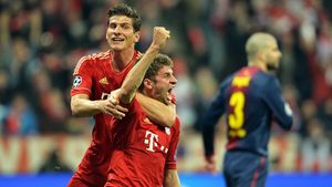 FOTO "Kassa-i" în fotbal!** Cei de la BarÃ§a au comis două hențuri evidente în prima repriză, Bayern a rămas cu buza umflată. Cum au arătat fazele