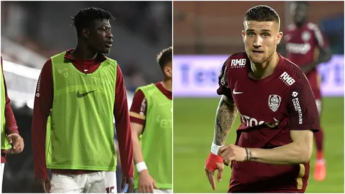 Rivala i-a făcut ofertă lui CFR Cluj de 10,5 milioane de euro pentru Bîrligea și Yeboah: „Vom da un răspuns”