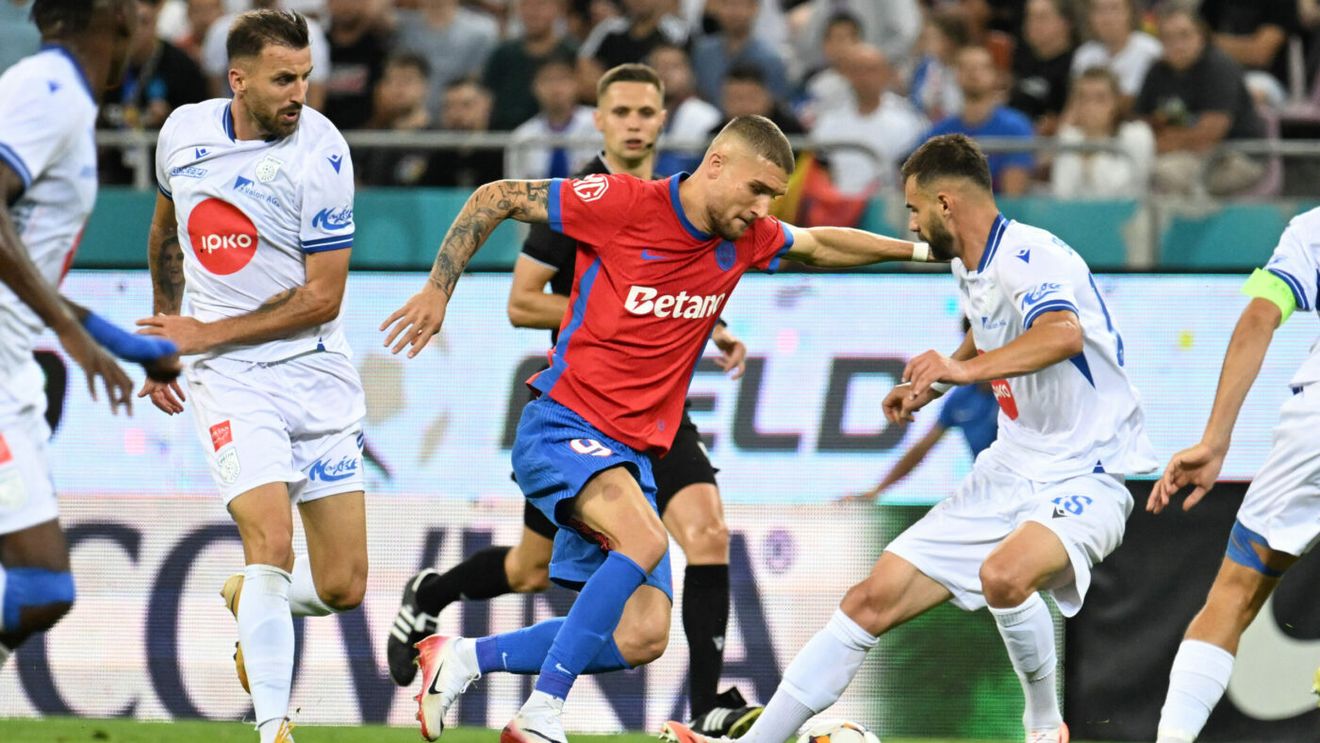 FCSB - Drita 3-2, în manșa întâi a turului 3 preliminar din Europa League. Campioana României respiră după o victorie obținută în prelungiri!