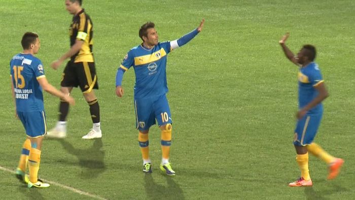 Petrolul - Sheriff Tiraspol: 2-2. Mutu, primele goluri în tricoul "lupilor"