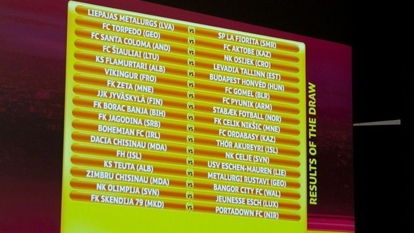 Rapidul și-a aflat adversarul din Europa League!** Giuleștenii vor juca în turul 2 contra învingătoarei dintre MyPa și Cefn Druids