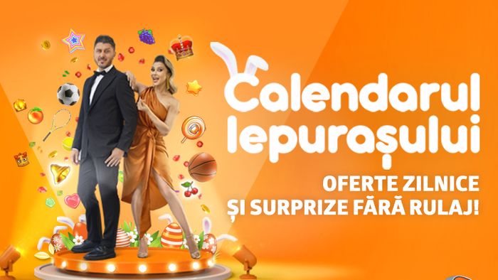 Adună premii în fiecare zi în Calendarul Iepurașului! 14 zile, 14 oferte și Bonusuri fără rulaj în cont!