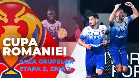 Cupa României, faza grupelor | CS Gloria Bistrița învinge Sănătatea Cluj și păstrează șanse de calificare în sferturi. Vezi toate rezultatele zilei și clasamentele