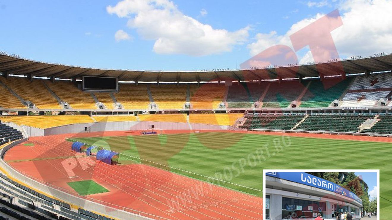 Gruzinii nu sunt foarte interesați de Steaua! FOTO - Cea mai bună veste primită de Reghe: gazonul este impecabil