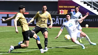 Unirea Slobozia a retrogradat în Liga 2, Farul Constanța și FC Hermannstadt sunt adversarele din baraj pentru Chindia și FC Voluntari