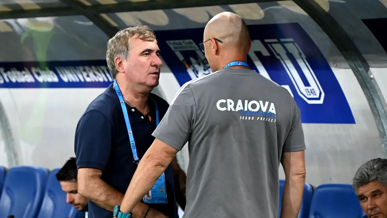 „Regele” Hagi s-a recunoscut învins de preparatorul Vasilică, după FC U Craiova - Farul Constanța 4-0: „Azi ne-a predat o lecție de fotbal”