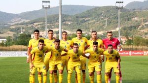 Elveția - România 0-2. Victorie importantă obținută de "tricolorii" mici în preliminariile Campionatului European din 2019. Elevii lui Isăilă conduc grupa după 4 meciuri