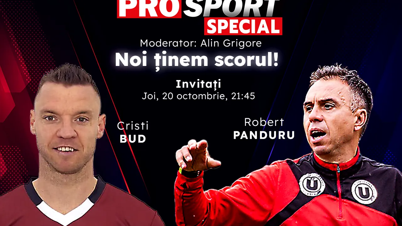 U Cluj - CFR Cluj se joacă în grupele Cupei României! Comentăm împreună la ProSport Special cu Cristi Bud și Robert Panduru