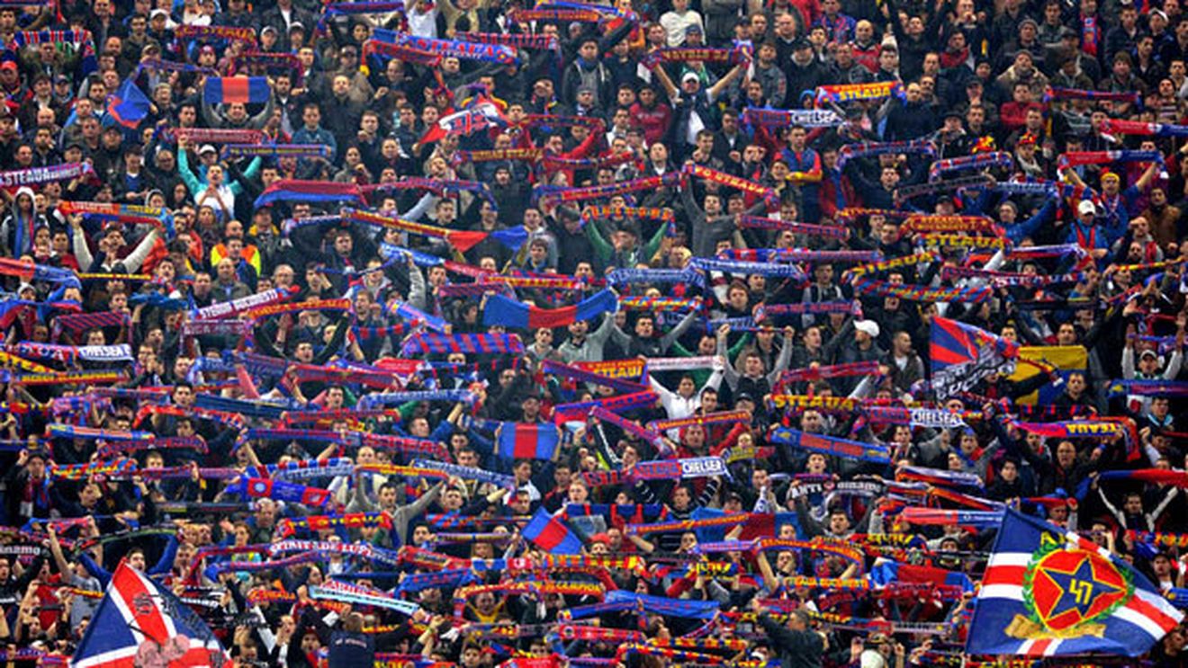 Suporterii Stelei, clipe emoționante pe Stamford Bridge.** Englezii au rămas mască! The Guardian: "Zici că sunt la ei acasă"