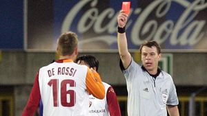 Iuri Baskakov va arbitra Roma-CFR Cluj