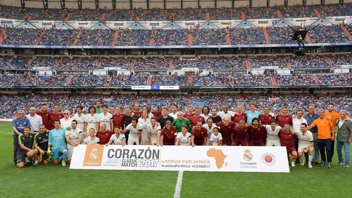 VIDEO | Figo, Morientes, Raul, Ronaldo au defilat din nou pe Santiago Bernabeu. Sub privirile a peste 70.000 de fani, echipa de legende a lui Real Madrid a spulberat legendele Romei