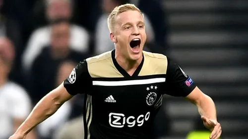 Eroul lui Ajax, Donny van de Beek, mai are ceva de făcut până la reîntâlnirea cu Tottenham: 