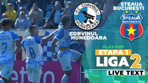 Corvinul se impune la limită în fața Stelei și face încă un pas spre prima ligă. Debut excelent în play-off pentru trupa lui Florin Maxim