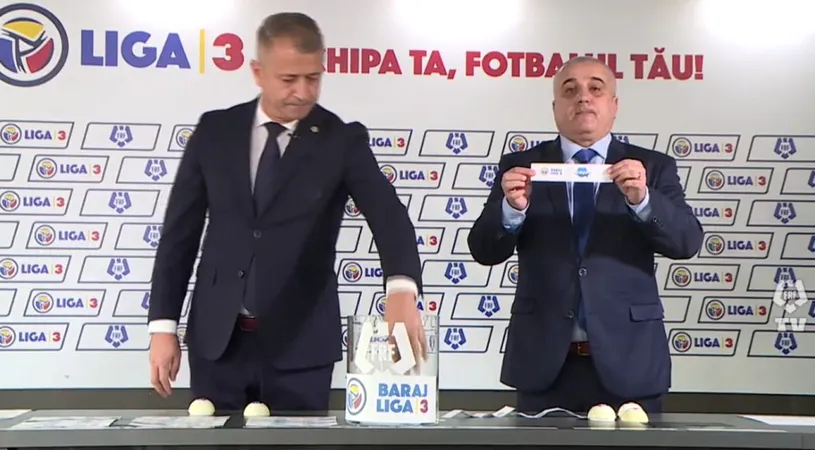 FRF a tras la sorți duelurile pentru barajul de promovare în Liga 3, ediția 2022-2023