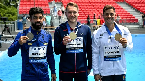 Constatin Popovici a luat bronzul la Campionatele Mondiale din Singapore la sărituri de la mare înălțime