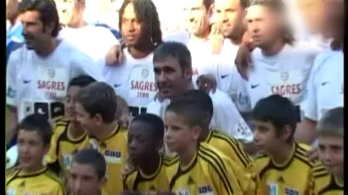 VIDEO ** Hagi a făcut spectacol la meciul caritabil organizat de Figo!