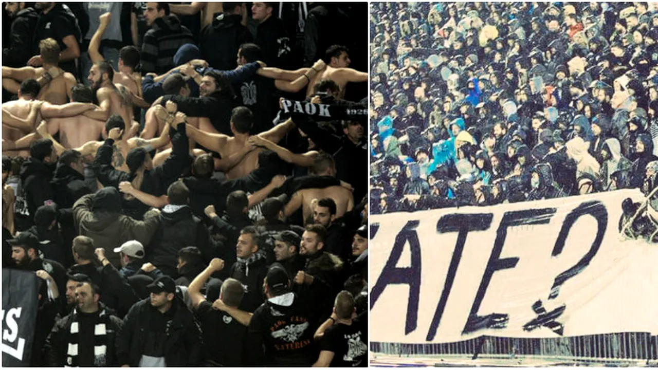 Unic în istoria fotbalului: fanii lui PAOK au stabilit o nouă bornă în lumea ultras! FOTO | 