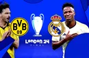 🚨 Borussia Dortmund – Real Madrid 0-0, Live Video Online în finala UEFA Champions League. David și Goliat, față în față pe legendara arenă Wembley! Trupa lui Terzic a ratat din toate pozițiile. PAUZĂ