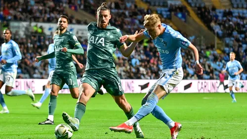 Presa din Anglia a dat verdictul necruțător despre Radu Drăgușin. Britanicii au tras linie după evoluția ștearsă din Coventry - Tottenham 1-2: „E nelinștit imediat ce un adversar face asta”