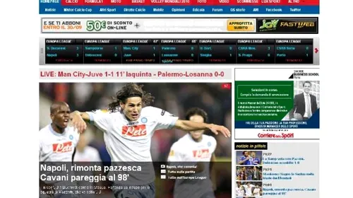 Fanii lui Napoli: „Suntem în lacrimi, am redus la tăcere Steaua!” Vezi ce spune presa italiană!