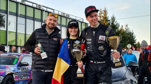 Momentul unic trăit de Alice Ene, copilul fenomen al motorsportului românesc. A câștigat o etapa de drift de la Brno și i s-a intonat imnul: „Ne-a emoționat până la lacrimi” | EXCLUSIV