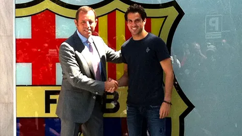 OFICIAL: Fabregas e al BarÃ§ei pentru următorii 5 ani!** PRIMA declarație la revenirea pe „Camp Nou”