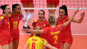 Victorie de senzație a naționalei feminine de volei la Campionatul European, în fața a 3.000 de suporteri fanatici magiari: România - Ungaria 3-1! 