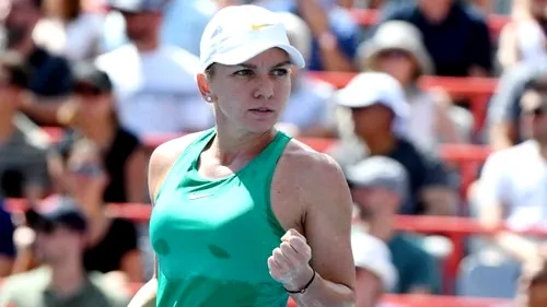 Reacția Simonei Halep după victoria cu Barty: 