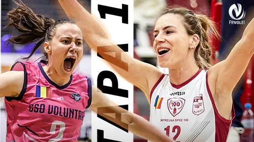 Start în voleiul feminin intern! Care este programul primei runde și ce noutate tehnologică aduce derby-ul CSO Voluntari – Rapid