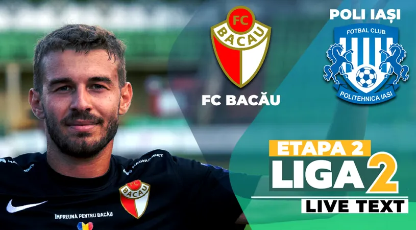 Poli Iași câștigă pe final derby-ul zonal cu FC Bacău, printr-un gol marcat de un fundaș. Primele puncte în noul sezon pentru echipa din Copou