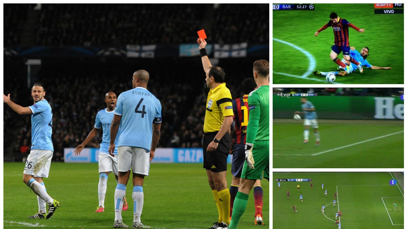 Trei decizii controversate în Manchester City - Barcelona. Crăciunescu: "Contactul este în afara careului." Catalanii au fost însă și dezavantajați