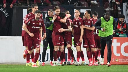 CFR Cluj - Dinamo București 3-1, în etapa 1 din play-off-ul Superligii. Echipa ardeleană urcă pe primul loc, pentru cel puțin 24 de ore