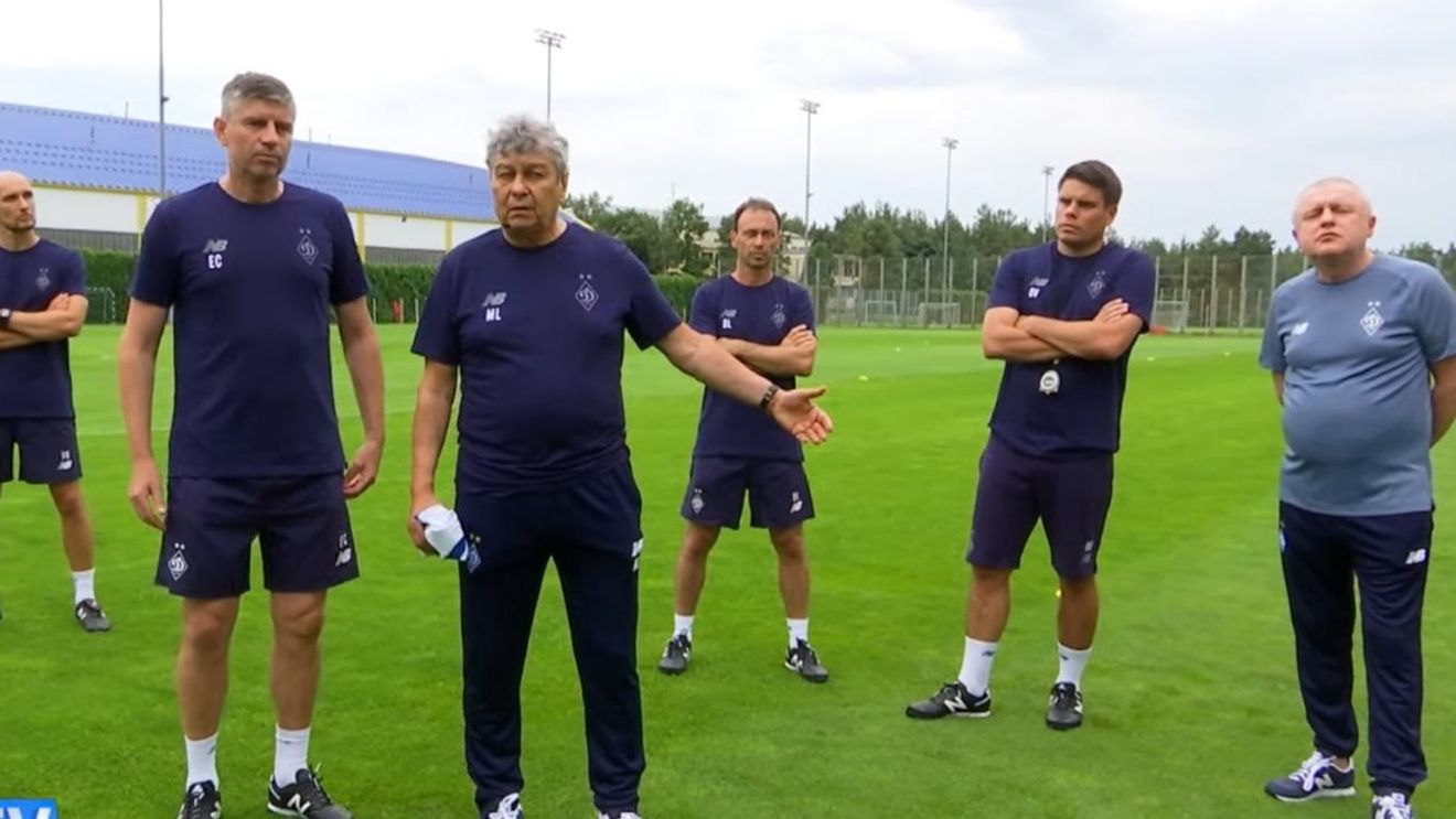Mircea Lucescu, flancat de magnatul Igor Surkis și pe terenul de joc! A dat indicații și s-a băgat la alergări! Imagini spectaculoase cu primul antrenament la Dinamo Kiev | VIDEO