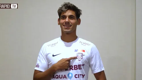 Ultima achiziție de la Rapid, pe placul suporterilor giuleșteni: „Sunt un jucător curajos, care își dă sufletul pentru echipă”. Matias Perez Acuna, mesaj pentru fani | VIDEO