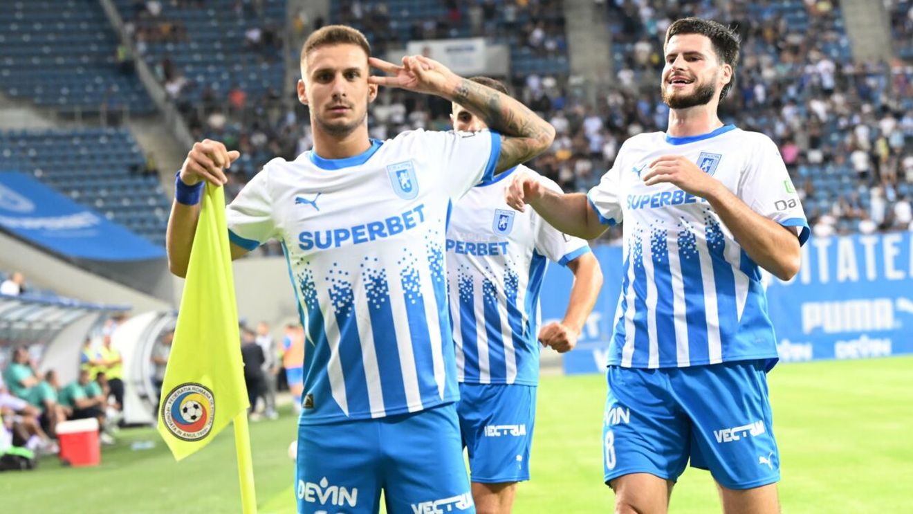Universitatea Craiova - FC Argeș 3-1, în etapa 2 din Superligă. Oltenii lui Mirel Rădoi au trecut peste coșmarul trăit la Arad și bifează primul succes în noul sezon