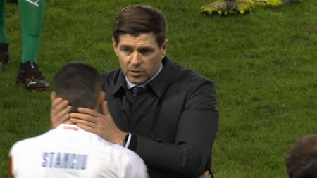 Steven Gerrard, mesaj special pentru Nicolae Stanciu după super golul românului cu Rangers! Ce i-a transmis jucătorului Slaviei Praga, chiar pe teren