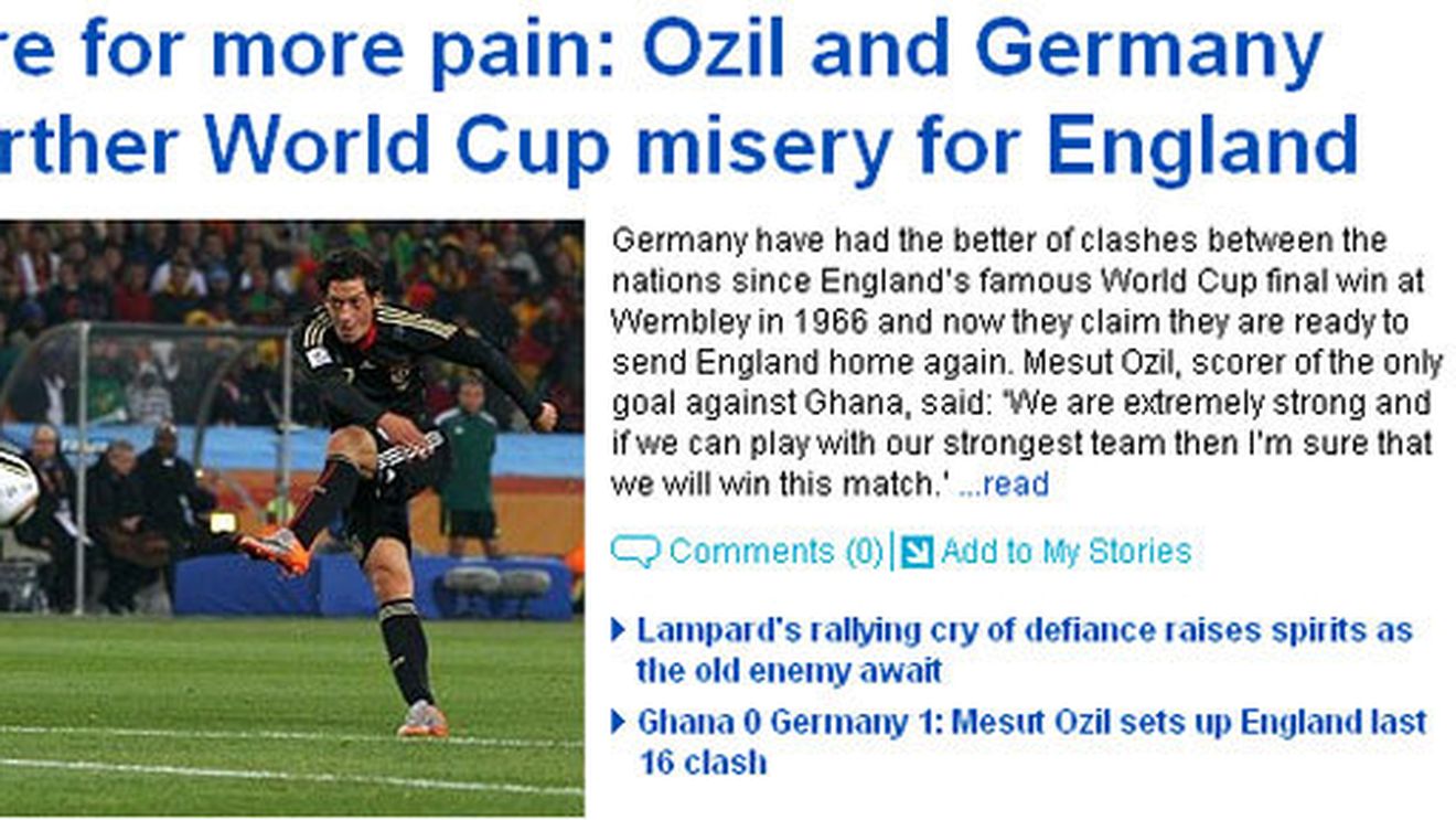 Englezii se tem: "Pregătiți-vă de și mai multă suferință! Ozil și Germania ne pot trimite duminică în mizerie"