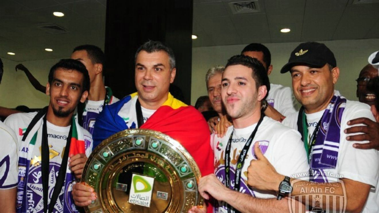 Oli și Rădoi, zeificați de fani!** SUPER FOTO și VIDEO de la celebrarea titlului lui Al Ain