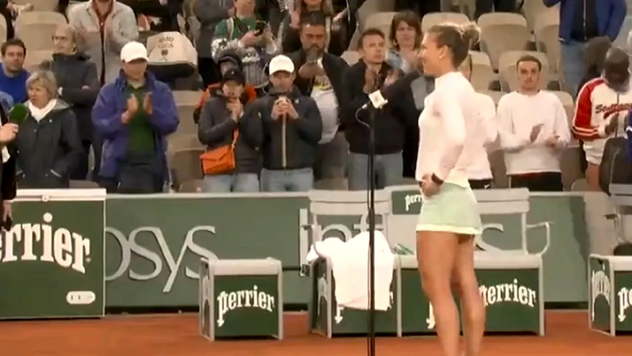 Simona Halep i-a atras de partea ei pe spectatorii de la Roland Garros: „Acum am antrenor francez!