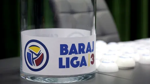 Regulamentul pentru barajul de promovare în Liga 3, ediţia 2020-2021, a fost aprobat. Când are loc tragerea la sorţi şi când se vor desfăşura meciurile tur/retur