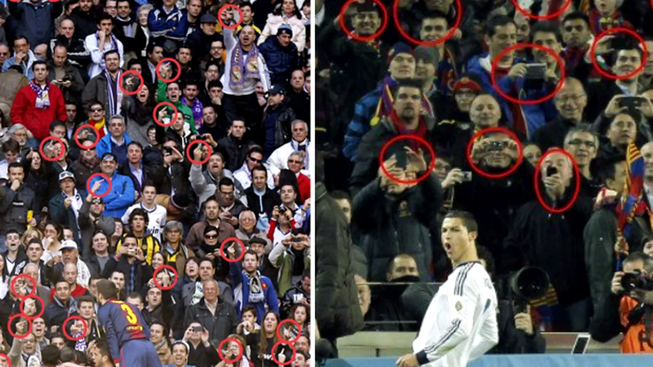 FOTO Contrastul fanilor!** Reacția golănească a tribunei de pe Bernabeu la golul lui Messi