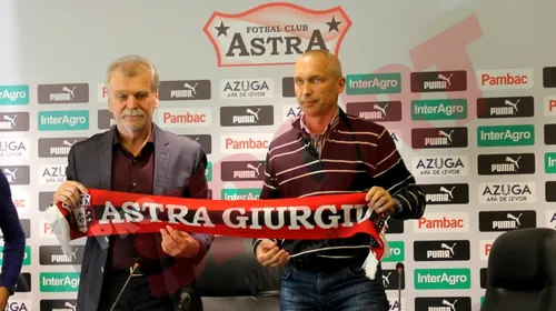 FOTO | Protasov, prezentat oficial la Astra: „Nivelul la Giurgiu e foarte sus. În câteva ore ne-am înțeles”. Ce spune tehnicianul despre obiectiv și despre cazul „Mățel”