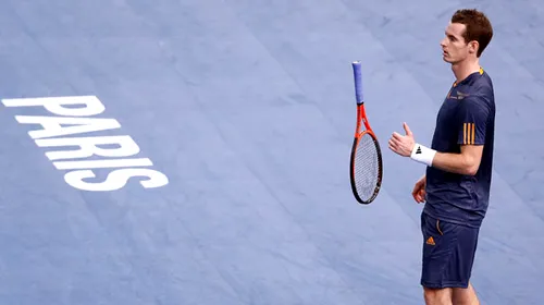 O nouă surpriză în turneul de la Paris!** Andy Murray a fost eliminat de un jucător venit din calificări